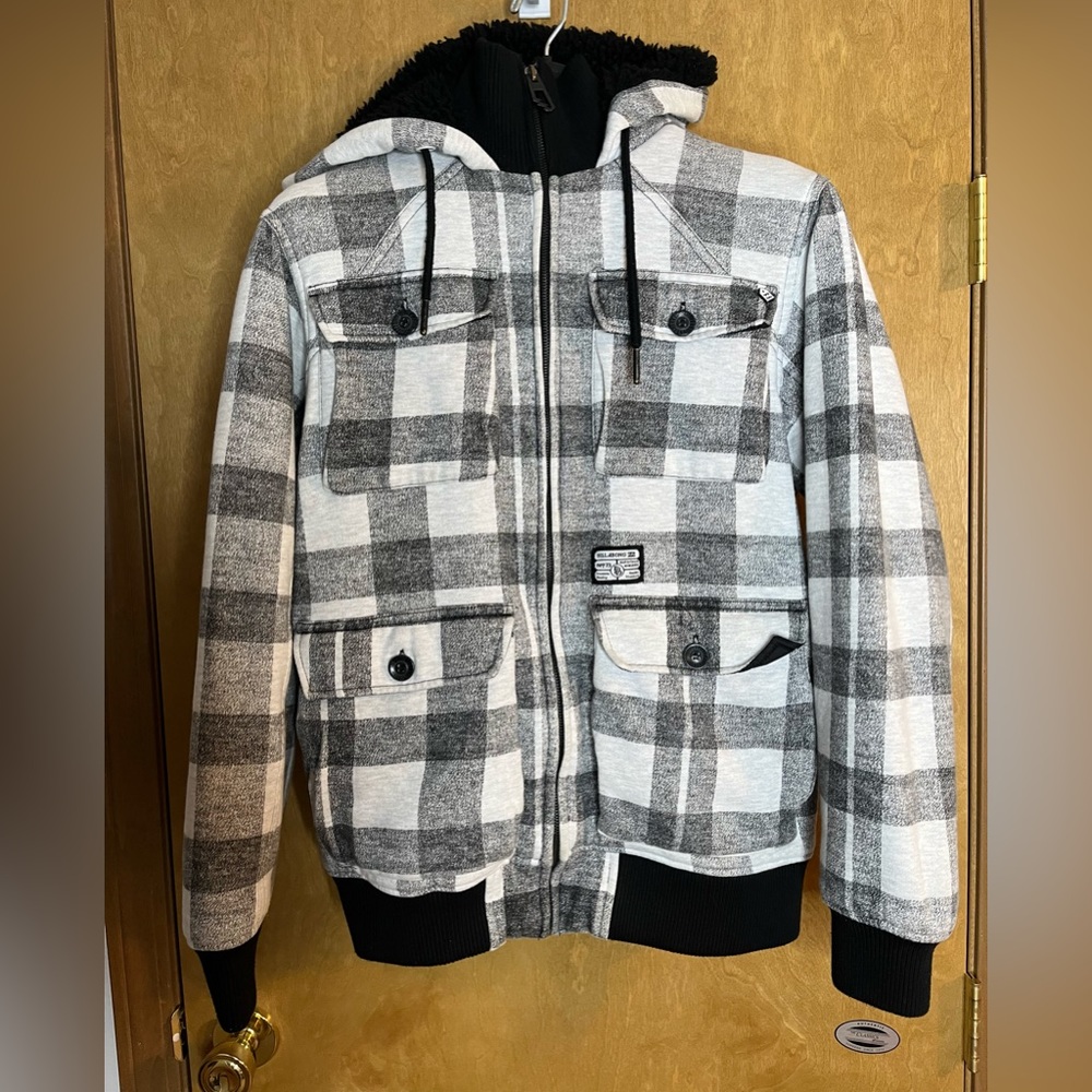 Billabong Fleece lined winter jacket with hood